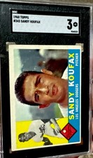1960 Topps Sandy Koufax #343 SGC 3