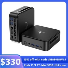 KAMRUI E3B Mini PC AMD Ryzen 5 7530U ( 6C/12T, Up 4.5GHz) 16GB LPDDR4 512GB SSD