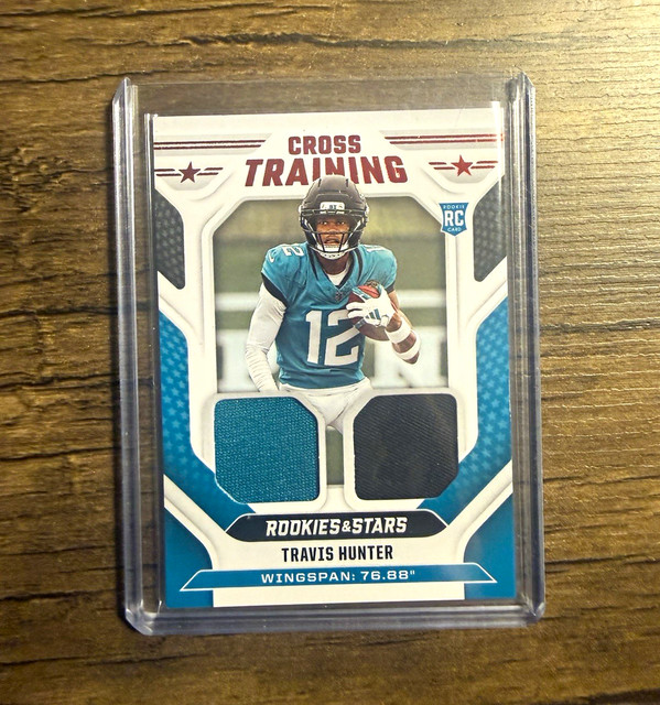 Panini 2025 Rookies & Stars Travis Hunter Jaguars Cross Training CT-THR RC MEM