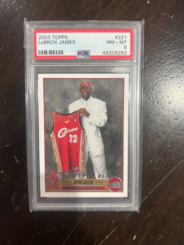 LEBRON JAMES ROOKIE 2003-04 TOPPS #221 PSA 8