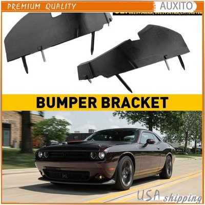 For 15-22 Dodge Challenger Front Bumper Support Bracket Driver Passenger (Pair)