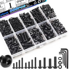 888PCS Metric Screw Assortment Kit,M2 M3 M4 M5 Machine Screws,10.9 Grade Alloy S