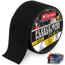 Wire Harness Tape 2 Inch X 50 Ft Residue-Free Cloth Electrical Felt Tape for Aut