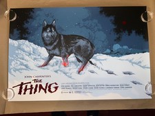 The Thing FOIL Poster by Ken Taylor Con Kurt Russell John Carpenter LE #1 of 6