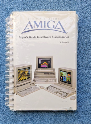 Vtg Commodore Amiga Basic & Buyer's guide 1985 FACT. SEALED 41A100-002