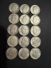 Roosevelt Silver Dimes Lot of 15.  3-1960D, 3-1961D, 3-1962D, 3-1963D, 3-1964D