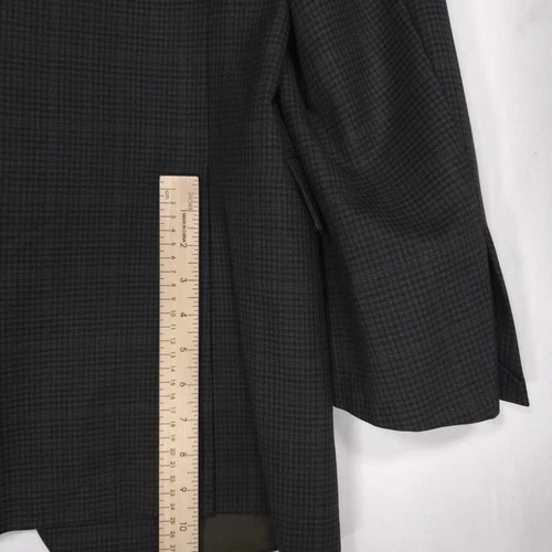 HICKEY FREEMAN 1899 USA Worsted Wool Blazer Jacket Sport Coat Brown 44L Beacon image 3