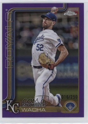2025 Topps Chrome Purple Refractor 16/250 Michael Wacha #284 1co7