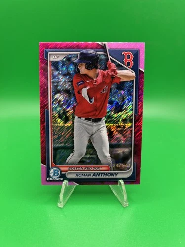 2024 Bowman Chrome Prospects Fuchsia Shimmer Refractor /199 Roman Anthony