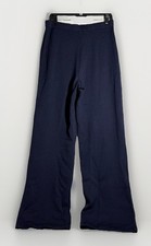 St. John Collection Women's Blue Knit Elastic Pull-On Pants Wide Leg, Size 10