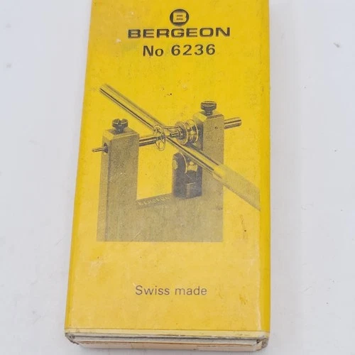 Vintage Bergeon 6236 Watchmakers Pivot Re-Setting Drilling Tool Swiss Made Box