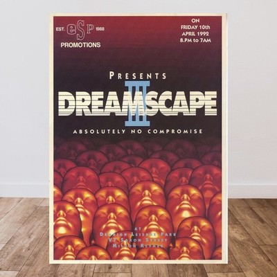 Dreamscape III Event Poster Limited Edition Memorabilia Print Rave Poster Gift
