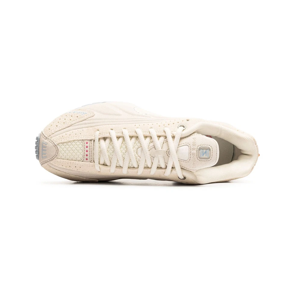 Nike Mujer Shox R4 SE IH3572-110 Marfil Pálido Azul Celestino Talla 5-13 Totalmente Nuevas Foto 3 de 4