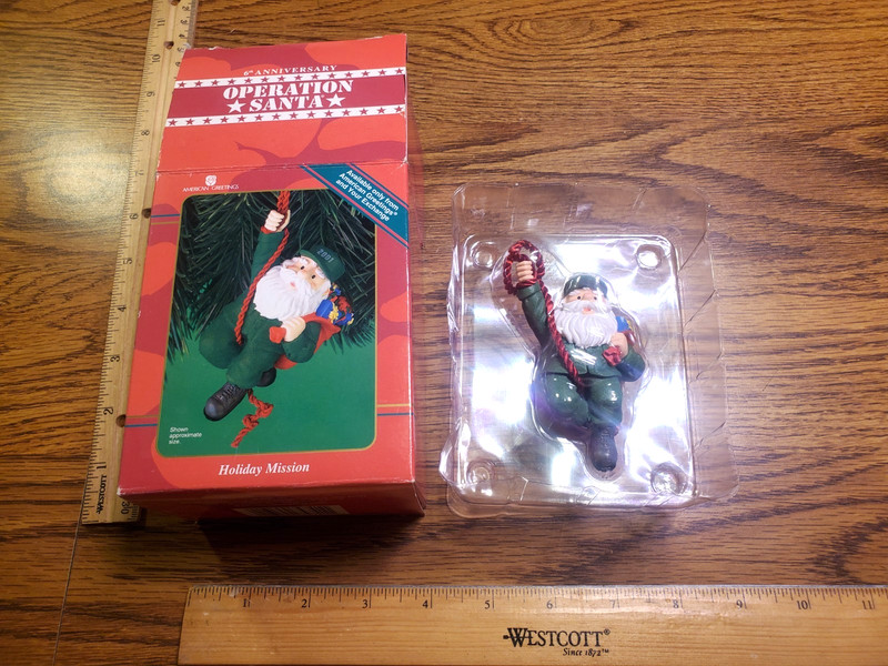 Operation Santa Christmas Ornament 6th Anniversary 2001 Holiday Mission HTF L@@K