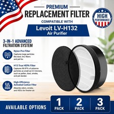 1-3Pcs Replacement Filter Compatible with Levoit LV-H132 Air Purifier