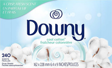 Cool Cotton Dryer Sheets Fabric Softener, 240 Count