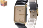 Vintage 1985 [Exc+5] SEIKO Dolce 9520-5130 Gold Tank 25mm Men Quartz Watch JAPAN