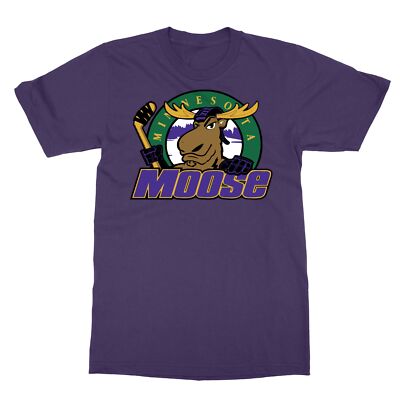 MINNESOTA MOOSE Defunct St. Paul MN IHL Hockey Team Retro Men's T-Shirt