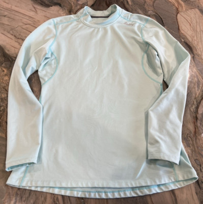Baleaf Running Shirt Workout Top Women's Size Medium Long Sleeve Light Green