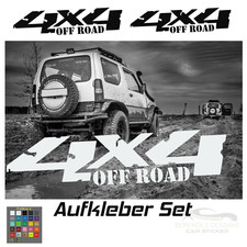 4x4 Offroad Aufkleber Set / Autoaufkleber - 15 cm