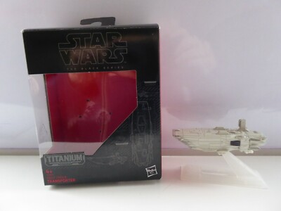 Star Wars FIRST ORDER TRANSPORTER Titan schwarz Serie Druckguss Schiff & Ständer