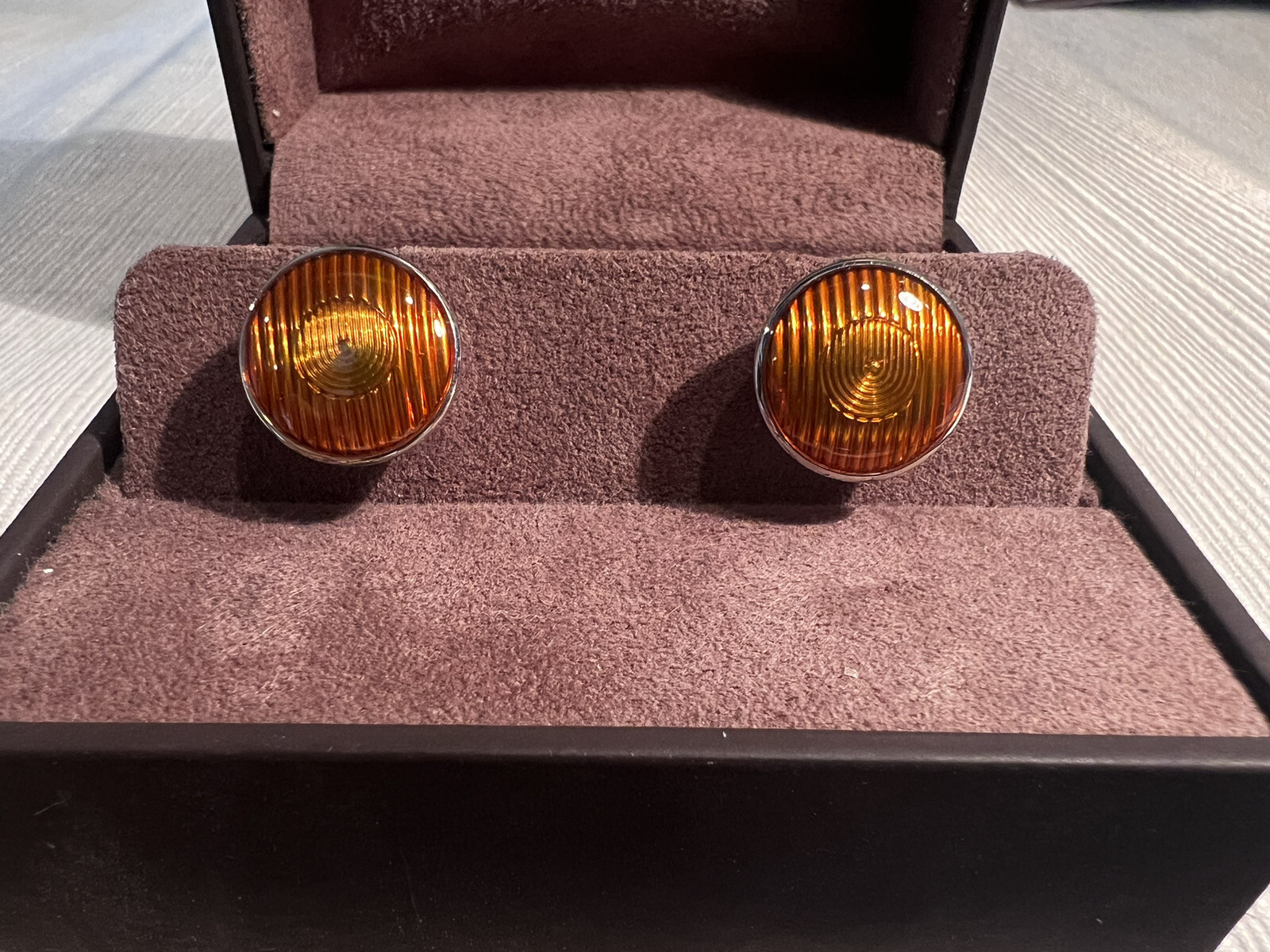 Dunhill Roadster Headlight Cufflinks Sterling Sil… - image 2