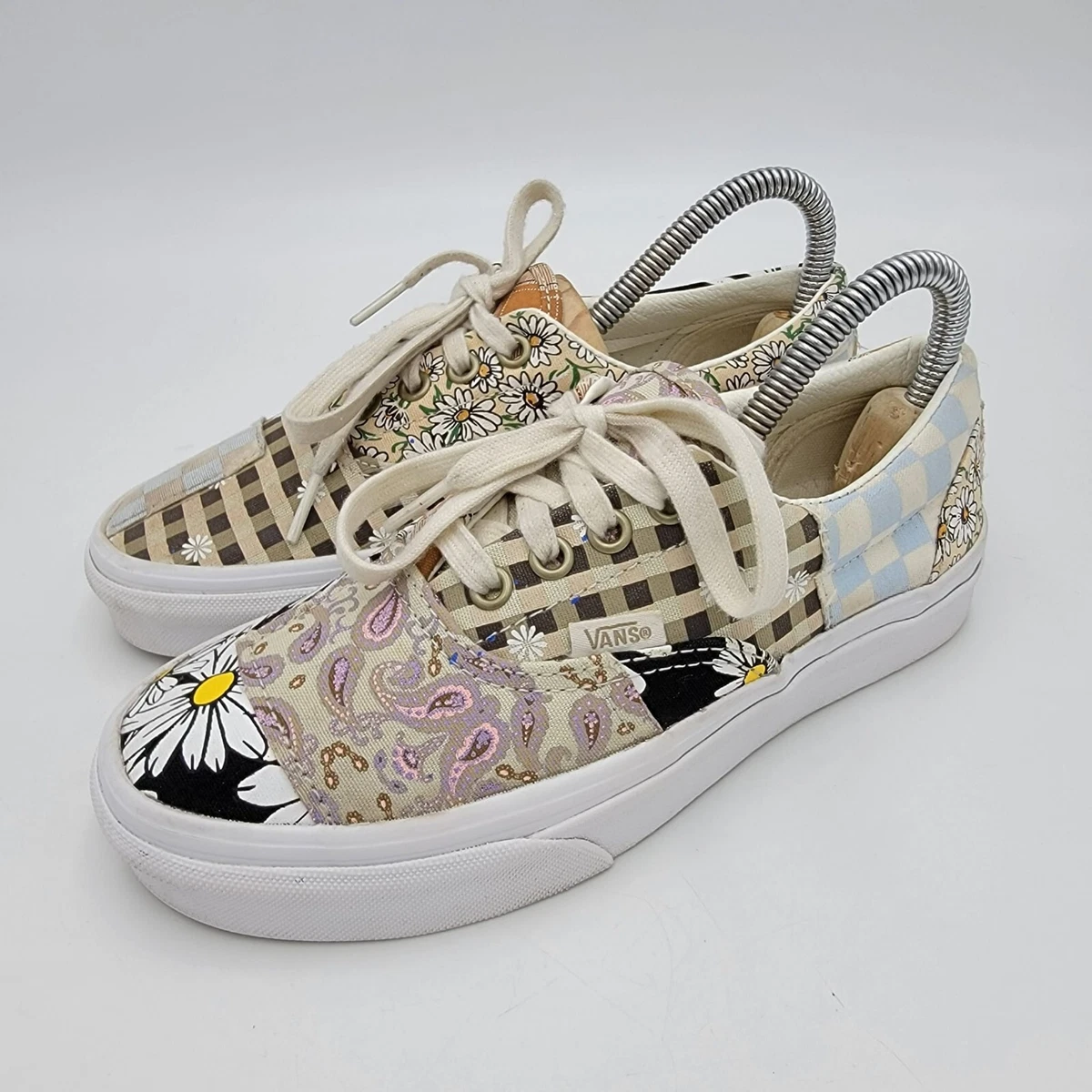Floral print shop vans