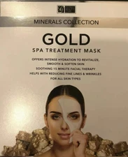 Gold Spa Treatment Mask Kit With 5 Treatments Anti Aging Moisturizing