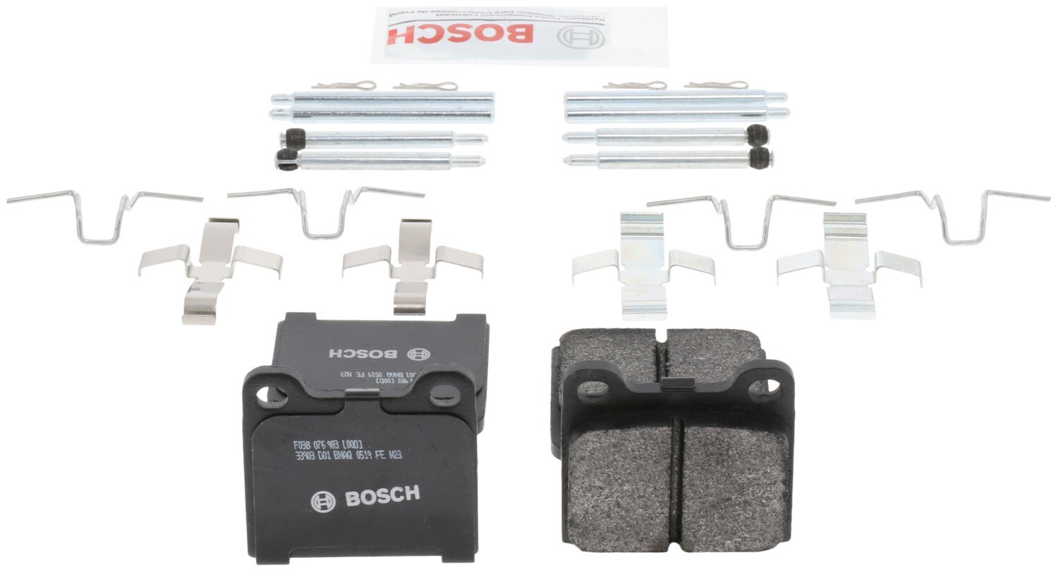 Bosch QuietCast Semi-Metallic Brake Pads Rear For 1986-1987 Maserati Spyder