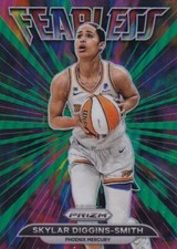 2022 Panini Prizm WNBA Fearless Insert Green Refractor #11 Skylar Diggins-Smith