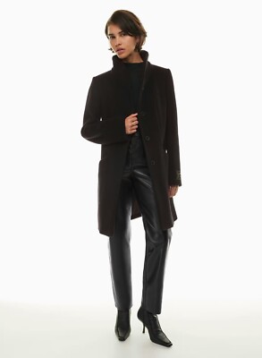 Aritzia Wilfred The Cocoon Coat in Black, Regular Size XS NWT $328
