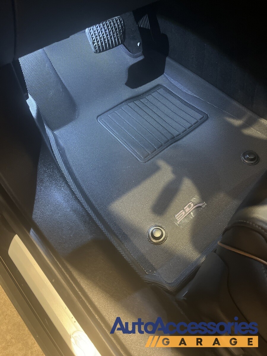 3D MAXpider  Black 1st & 2nd Row 3 Piece Set for Maserati Levante
