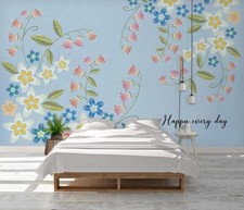 Pittura Fiori 3D R25453 Carta da Parati Murale Autoadesiva Rimovibile Luna