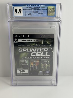 PlayStation 3 Tom Clancy s Splinter Cell Trilogy CGC 9.9 A++ Sealed Graded PS3