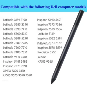2-in-1 tablette PN557W Stylus stylo pour Dell Latitude 5285 5289 5290 5300 5310 7200