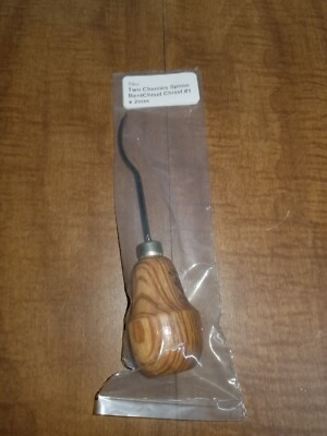 Two Cherries Spoon Bent Chisel Pear Handle
