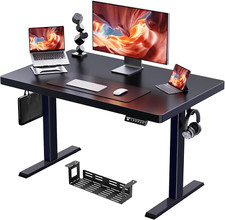 40" X 24" Whole Piece Desktop Electric Standing Desk, Thick Height Adjustable De