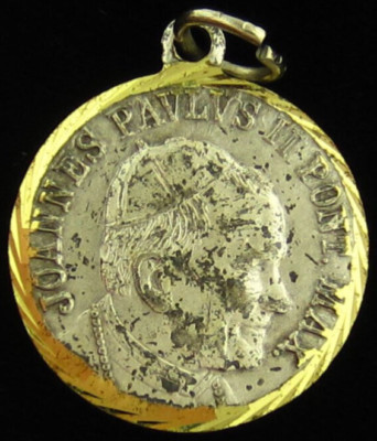 Vintage Pope John Paul II Medal Catholic Jesus Mary Our Lady of ...