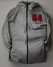 Polaris Ladies Faux Fur Hooded Jacket/coat Grey Size M,l,xl