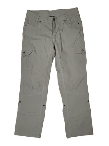 Pantalon Kuhl Femme Taille 10 – Beige, Coupe Droite, Coton/Nylon Stretch – Idéal Randonnée