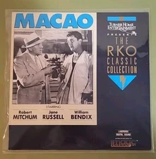 "Macao" The RKO Classic Collection Laserdisc LD - Robert Mitchum