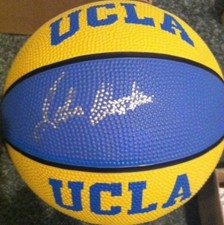 JOHN WOODEN UCLA BRUINS SIGNED AUTOGRAPHED BASKETBALL NCAA CHAMPS