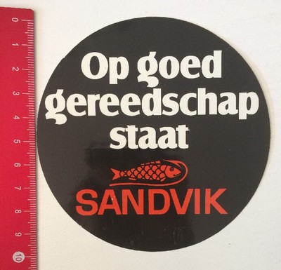 Decal/Decal: Sandvik - Op Goed Gereedschap State (160516198)