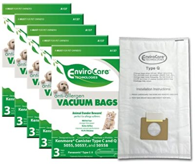 EnviroCare Replacement Allergen Vacuum Bags Designed to Fit Kenmore Canister ...