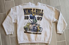 Vintage Tultex Michigan Wolverines Sweatshirt XL 1997 Champions Graphic Print