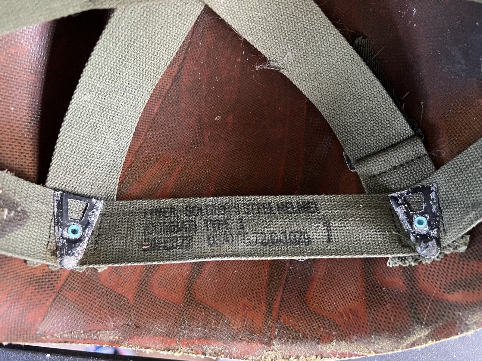 Vietnam War Era M1 Helmet Liner, OD Green