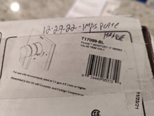 Delta T17099-BL Pivotal Wall-Mount Diverter Trim Kit Matte Black Less Valve