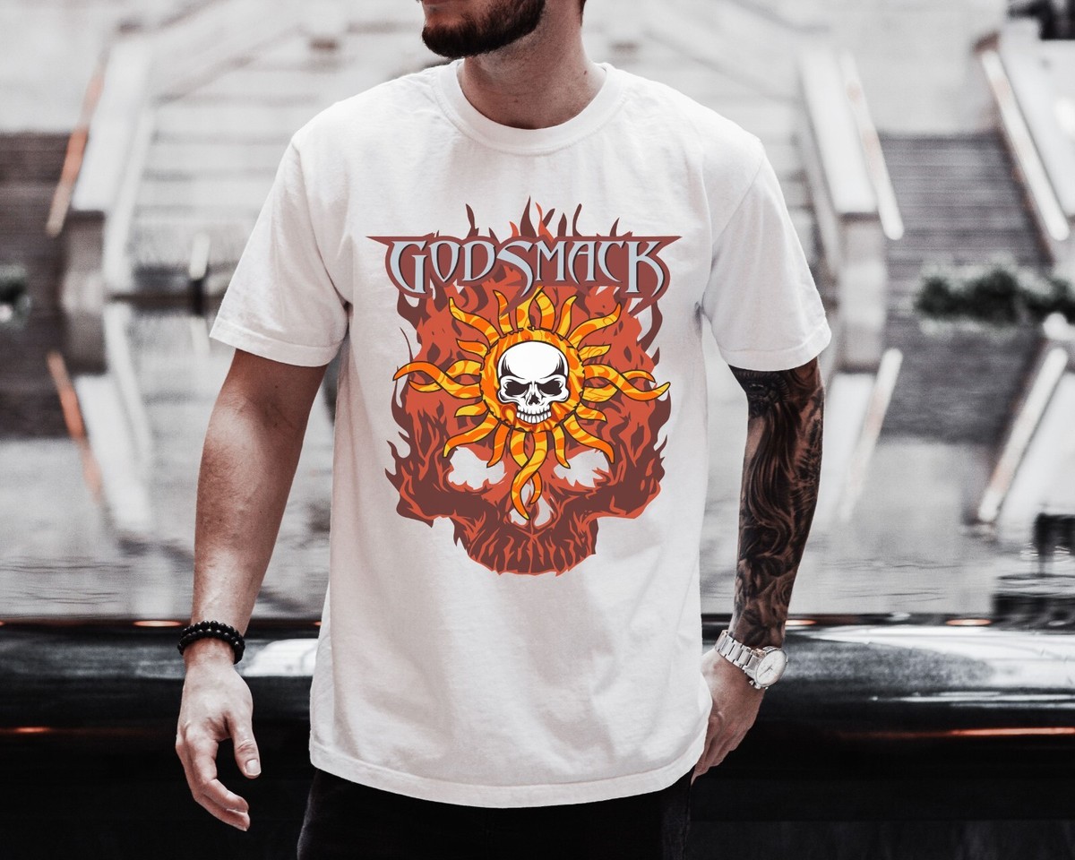 Godsmack T-Shirt Heavy Metal Rock Band on Vintage Black Comfort
