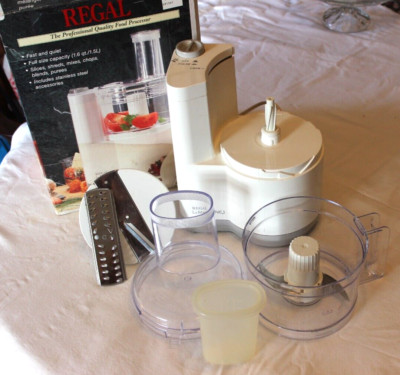 REGAL LA MACHINE K813GY PROFESSIONAL QUALITY FOOD PROCESSOR COMPLETE NO BOX