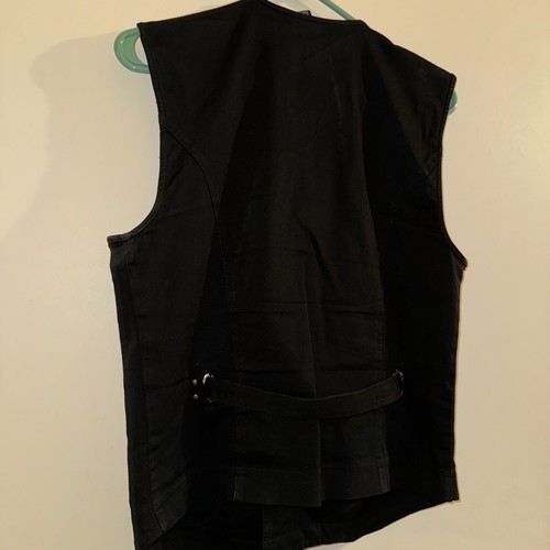 Lip Service Vest Vintage Grunge Punk Gothic Black Front Zipper Women’s Size S - Picture 6 of 21